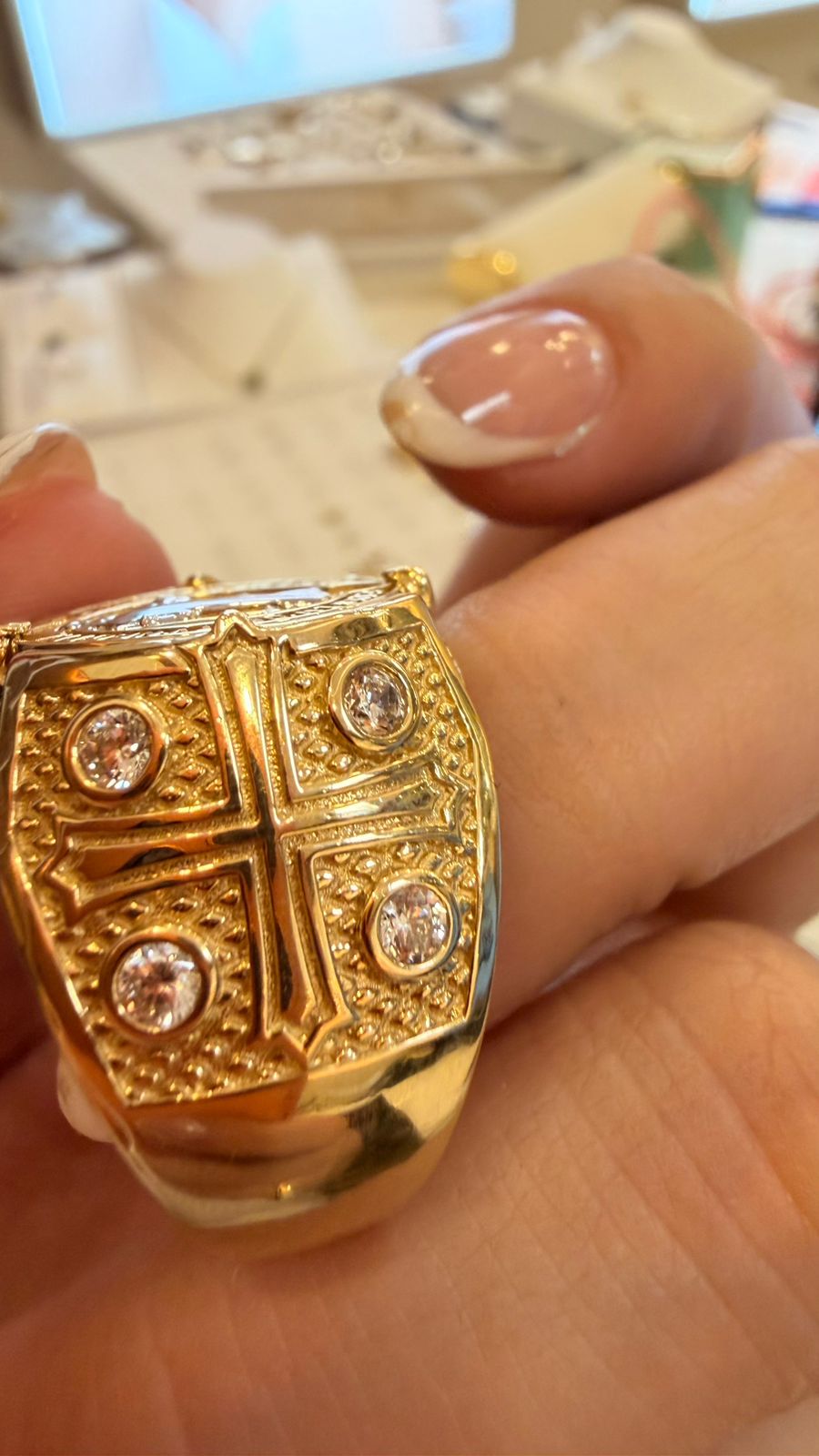 DUMMY - ANILLO SAN BENITO 14K H 11.6GR T/11